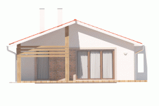 nízkorozpočtový projekt domu bungalov na úzke pozemky