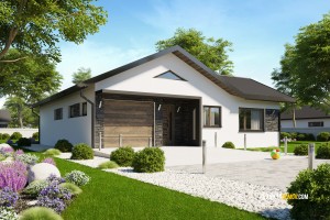 projekt domu bungalov Link